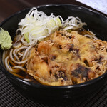 立喰いそば梅市 - ゲソかき揚そば(冷)@税込650円