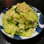 横浜 青葉餃子 - きゅうり和え物　生姜　2014.09