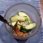 料理旅館 奥飛騨山草庵 饗家 - キュウリと香味野菜の自家製油麹掛け