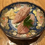 江戸前鮨 のどぐろ出汁おでん 粋はなれ - 炙りトロ握り