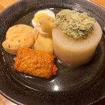 江戸前鮨 のどぐろ出汁おでん 粋はなれ - おでん5種