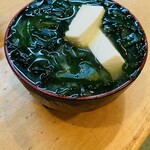 誠寿司 - 表面張力バンザイのみそ汁♫