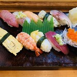 誠寿司 - 「おまかせにぎり」1,500円税込み♫