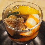 割烹さいお - 胡瓜にパプリカ、ナガノパープルも