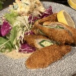 お酒とおばんざい めくみ - オクラ豚肉巻き