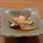 郷土料理 地酒 はやし - つきだし：鯵の南蛮漬け