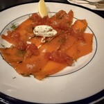 ビストロ キャトルズ - サーモンカルパッチョ