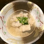 すずのあん - 淡路島産ハモの冷製餡掛け