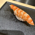 鮨 いわ貴 - 蒸しエビ
