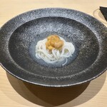 鮨 いわ貴 - うにソーメン　◯◯出汁