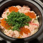 空 - 一面に敷き詰められたズワイガニといくらにテンション爆上がり