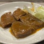 和風もつ料理 あらた - タンシチュー。カラシが合う