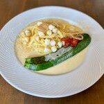 Fortune comes in at the merry gate - 小柱とズッキーニのレモンクリームパスタ