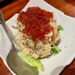 牡蠣と日本酒 四喜 池袋西口駅前店 - 桜エビの大人ポテサラ 880円