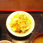 大衆酒場 きりゅう - ソースかつ丼 ランチ ＆ 冷緑茶 氷抜き ランチ ＆ チョコマーブル