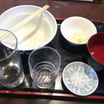 大衆酒場 きりゅう - ソースかつ丼 ランチ ＆ 冷緑茶 氷抜き ランチ ＆ チョコマーブル