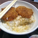 大衆酒場 きりゅう - ソースかつ丼 ランチ ＆ 冷緑茶 氷抜き ランチ ＆ チョコマーブル