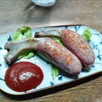 味の蔵どんつく - 骨付きソーセージ