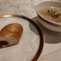 筑紫樓 銀座店 - ランチセット（日替わり小鉢、本日のスープ）