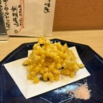 丹波旬彩 田舎家 - とうもろこしのかき揚げ、あま〜い