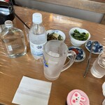 そば処 湧水 - 山菜料理、小松菜をあてに