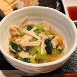 一和 - 小松菜と油揚げの煮浸し