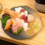 晴れ晴゛れ - 野菜が主役の鍋コースの刺身