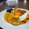 赤坂スペインクラブ アラ - 魚介のパエリア: ボリューム的には、男性にはやや少なめの量です。
