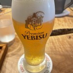とんかつ乃ぐち - 生ビール 700円