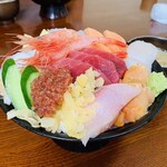 福よし - ランチ海鮮丼まんぷく盛1980円