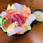 福よし - ランチ海鮮丼まんぷく盛1980円