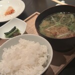レストラン酢重正之 - ごはんとおみそ汁とお新香