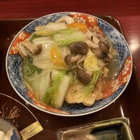おもてなし茶屋　咲扇 - 鶏天野菜あんかけ