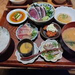 ブランニュー酒場カツオとさくら - カツオとブリの贅沢小鉢膳1,350円税込