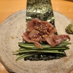 すしやのたい悟 - 赤貝紐胡瓜