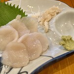 津軽衆 - ホタテ刺し　750円