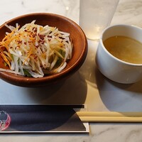 大井町銭場精肉店 - サラダとスープ