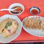 宝明楼 - 炒飯と餃子 700円＋450円＝1150円(税込)