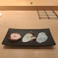 鮨 しゅん輔 阿佐ヶ谷 - 真蛸の柔らか煮、煮水蛸、生水蛸
                      
