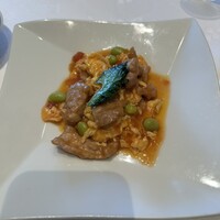 四川豆花飯荘 東京店 - トマトと豚肉の卵炒め