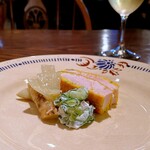 samo - 丹波地鶏のピカタとゴボウのグレック