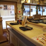 くわ焼 たこ坊 - 店内（カウンター席）