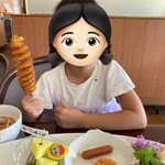 食事館八幡太郎 - お祭りみたいで、孫も満足！