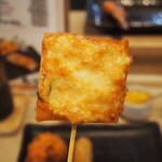 くわ焼 たこ坊 - 串揚げ5種（えびパン）