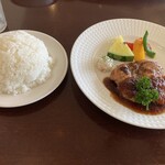 食事館八幡太郎 - チキンステーキセット［夏バージョン］