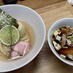 ヨコクラストアハウス - 昆布水つけめん醤油(並)1,120円