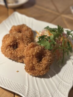 軽井沢酵素風呂とタイ食堂。 - トートマンクン(海老のすり身揚げ)