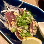 うまいもの処 ゆめぜん - カツオの塩タタキ750円