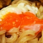 皐月庵 - 肉まいたけ天温玉ぶっかけ（温玉）