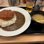 松屋 - 料理写真:うまトマハンバーグカレー（ライス大盛） 1,280円